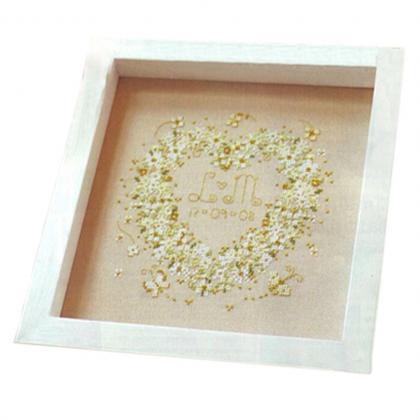 Lovely Heart Diy Cross Stitch Kits Pre-printed..