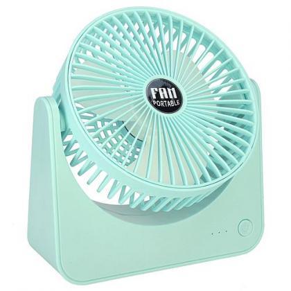 6.5in Desk Fan Usb Powered 3 Speeds Table Cooling..