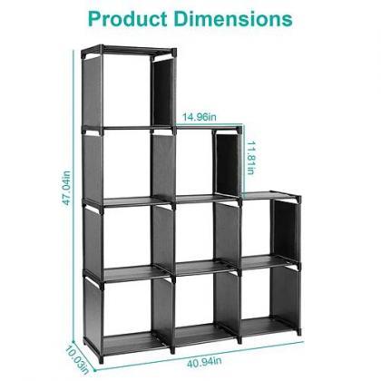 Cube Storage Organizer 9 Cubes Closet Shelves..