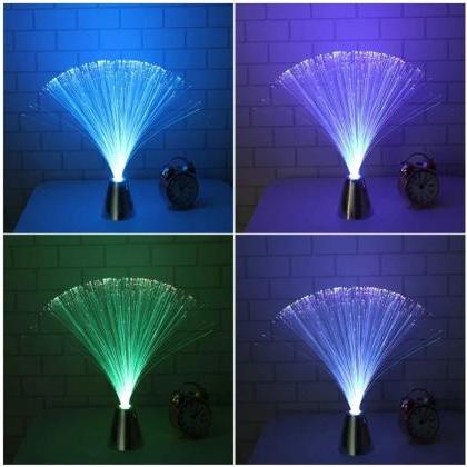 Multicolor Led Fiber Optic Lamp Light Interior..