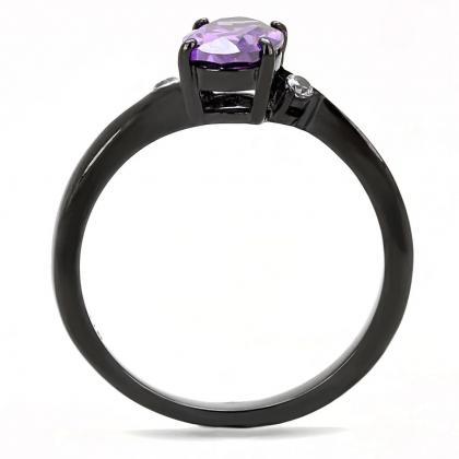 Ip Black(ion Plating) Stainless Steel Ring With..