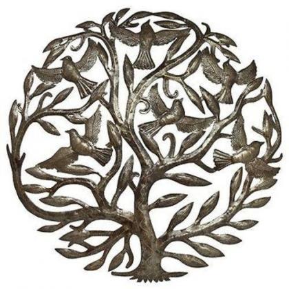 Steel Drum Art - 24 Inch Tree Of Life - Croix Des..
