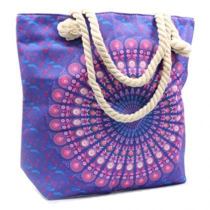 Rope Handle Mandala Bag