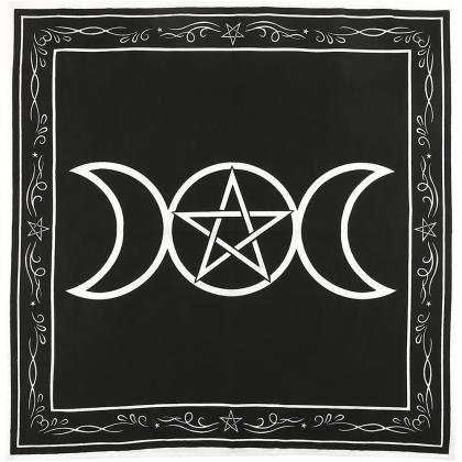 Triple Moon Goddess Altar Cloth