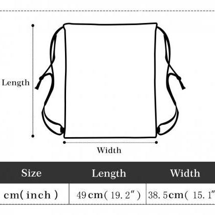 Zebra Pattern Custom Gym Drawstring Bag