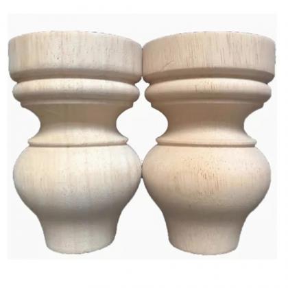 European Style Solid Wood Furniture Legs - Carved..