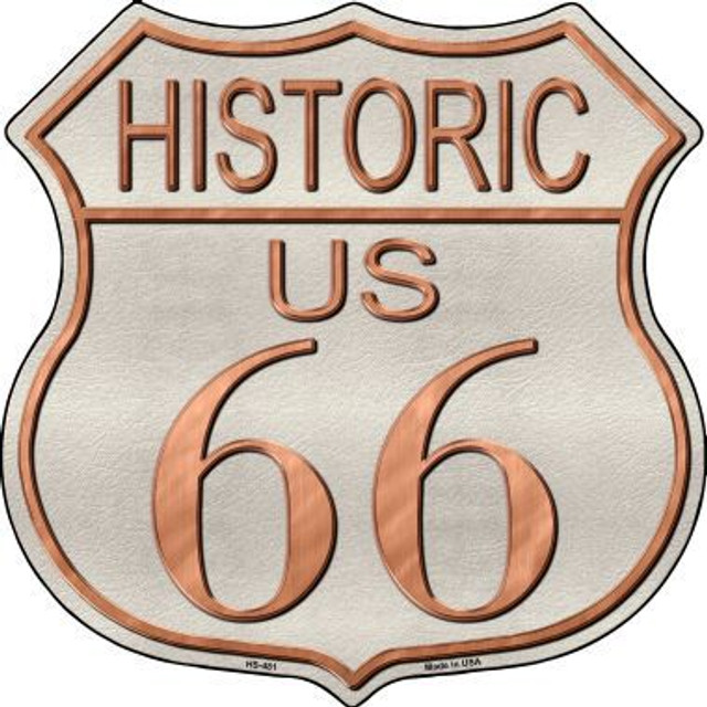 Historic Route 66 Metal Novelty Highway Shield