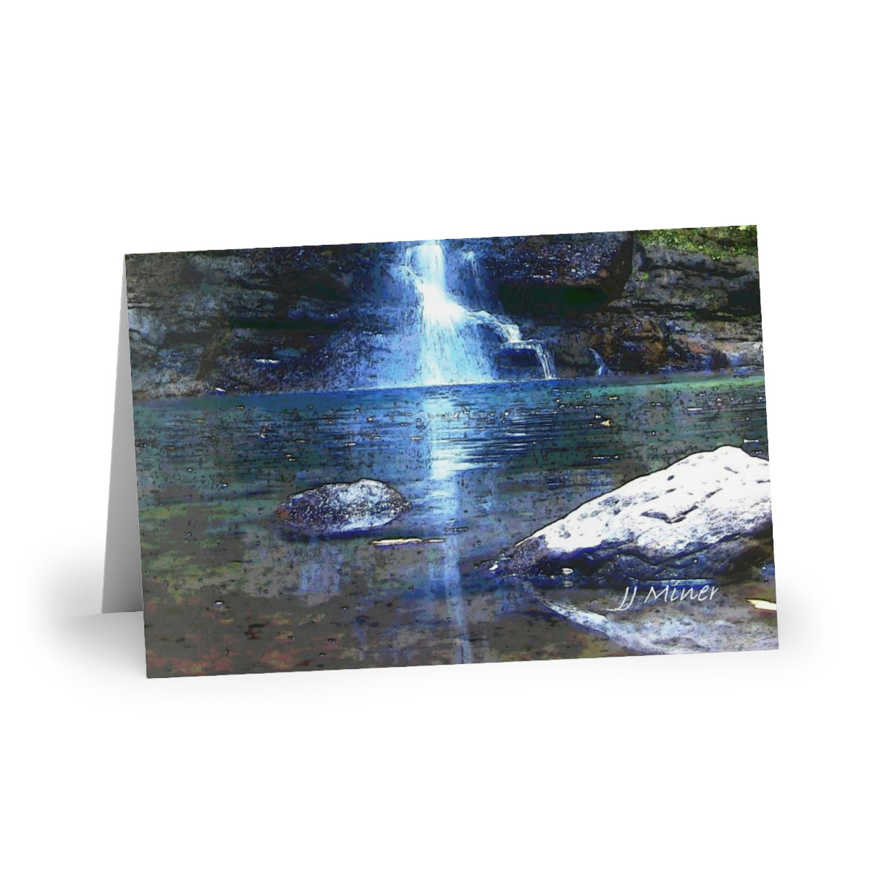 Waterfall Greeting Cards (10-pcs) Free Shipping