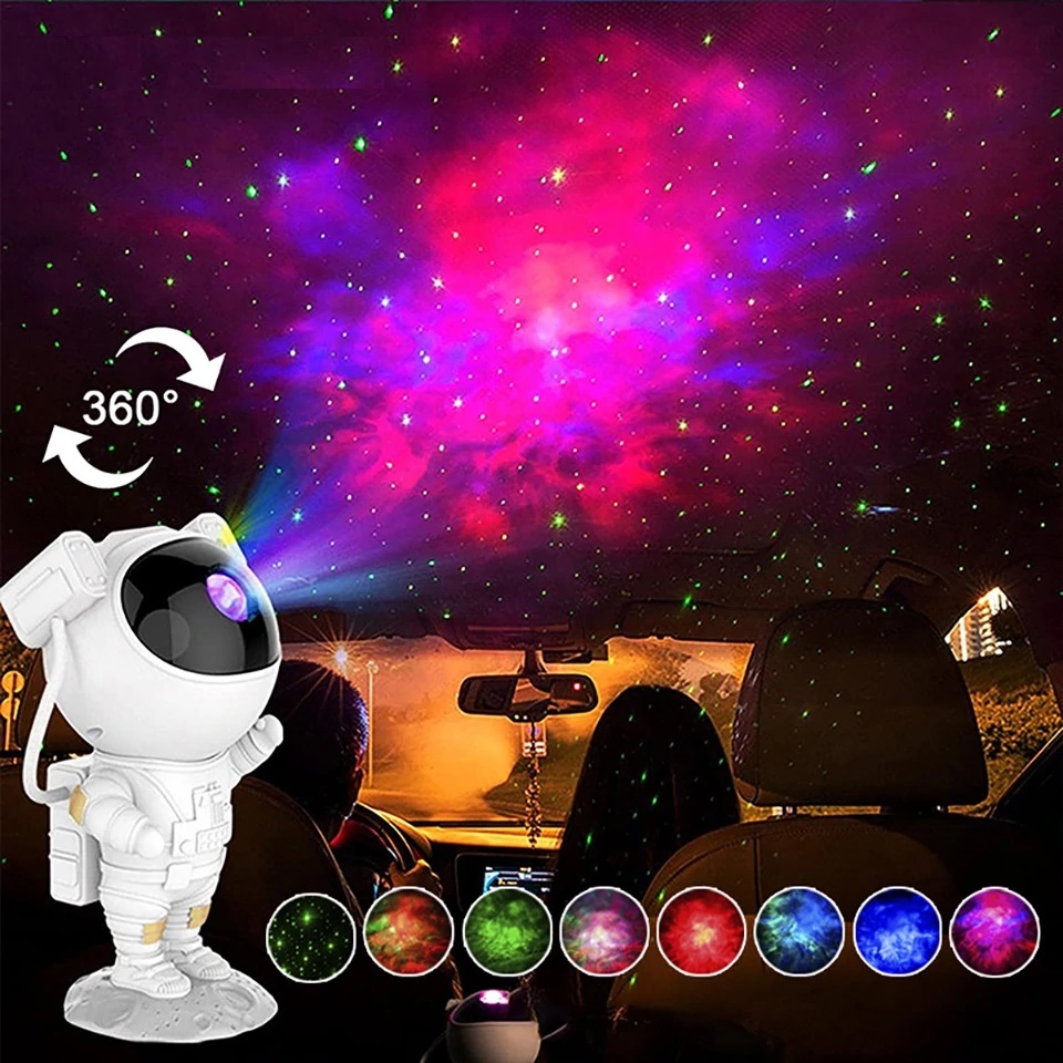Led Creative Astronaut Galaxy Projector Lamp Gypsophila Projection Starry Night Light For Children Home Decor