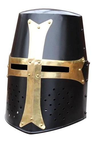 Dark Crusade Pure Brass Steel Great Helm Knights Helmet FREE SHIPPING