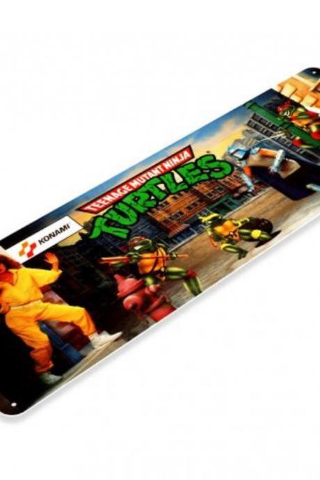 Ninja-Turtles Arcade Sign 6x18 FREE SHIPPING