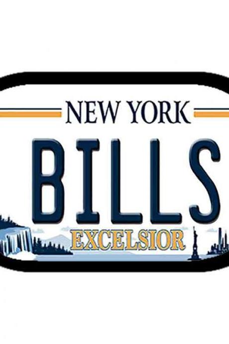 Bills York Excelsior Novelty Metal Dog Tag Necklace