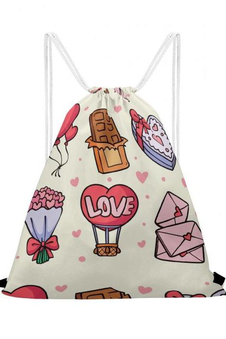 Hearts &amp;amp; Candy Custom Gym Drawstring Bag