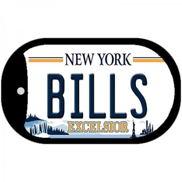 Bills New York Excelsior Novelty Metal Dog Tag Necklace