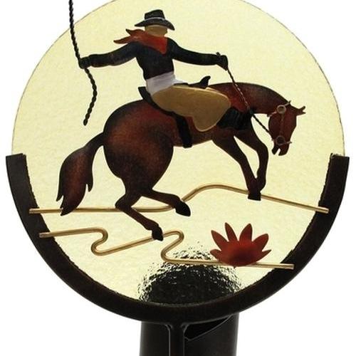 Horse Silhouette Candle Holder Garden Stake